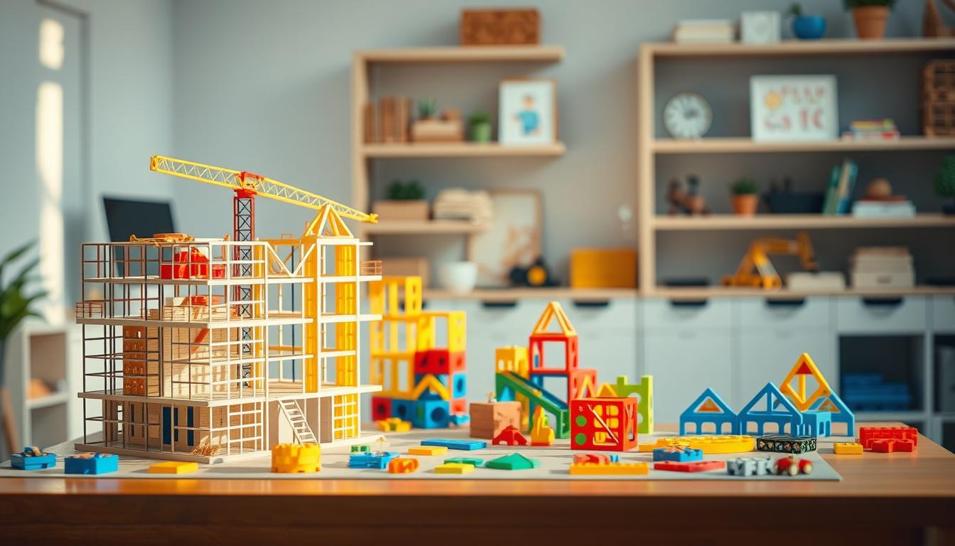 construction games for practicing structural assembly for students
