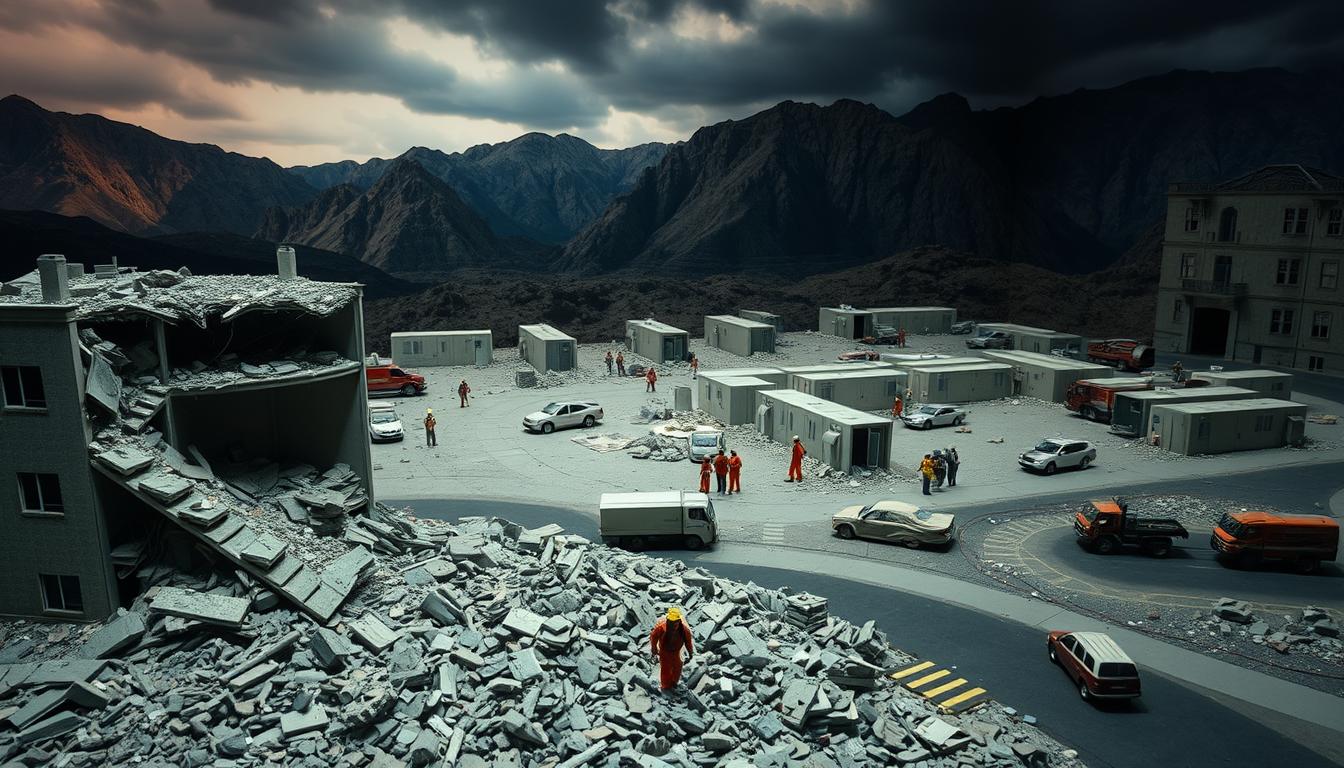 earthquake damage response simulators for student practice
