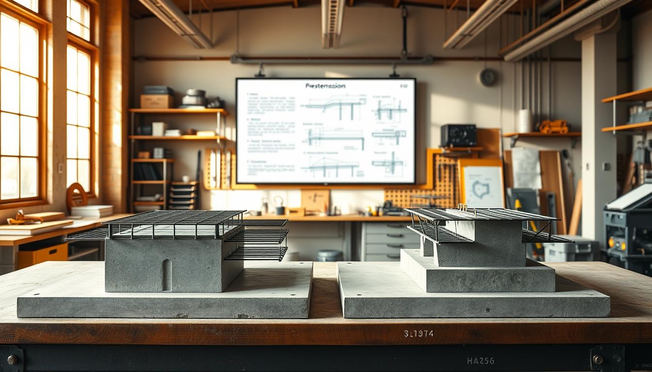 prestressed concrete comparison simulators for students