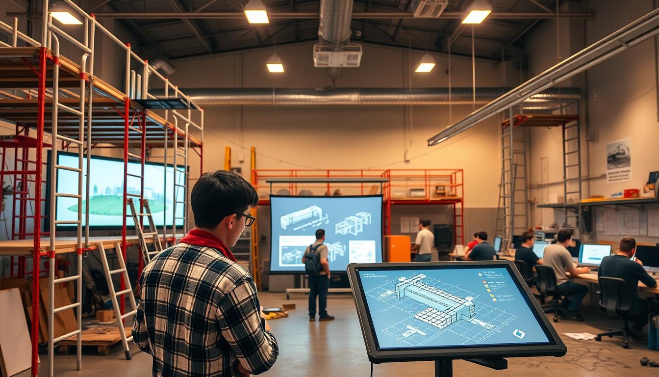 simulators for safe assembly of temporary structures