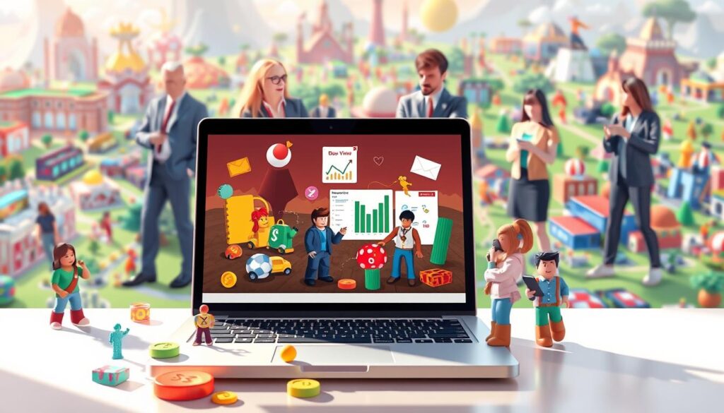 Roblox modelo de negócio