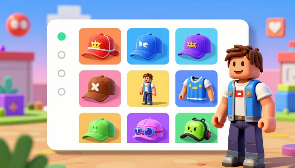 Itens personalizados no catálogo Roblox